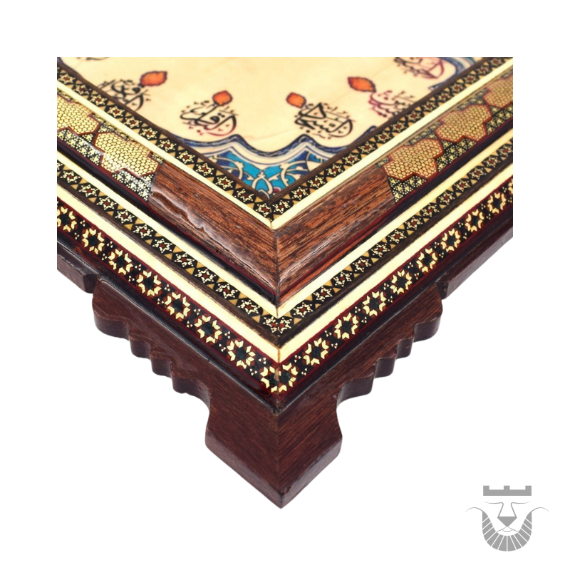 Persian Drops Twelve Imams Khatamkari Clock