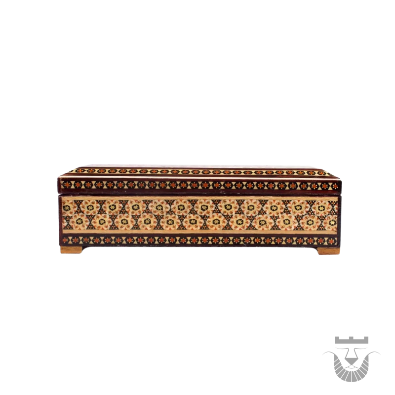 Persian Drops Wooden Box with Persian Khatamkari