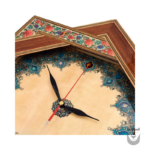 Handcrafted Khatamkari Clock: Exquisite Floral and Bird Design