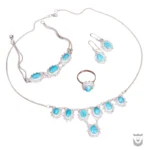 Elegant Persian Turquoise Jewelry Set for Women