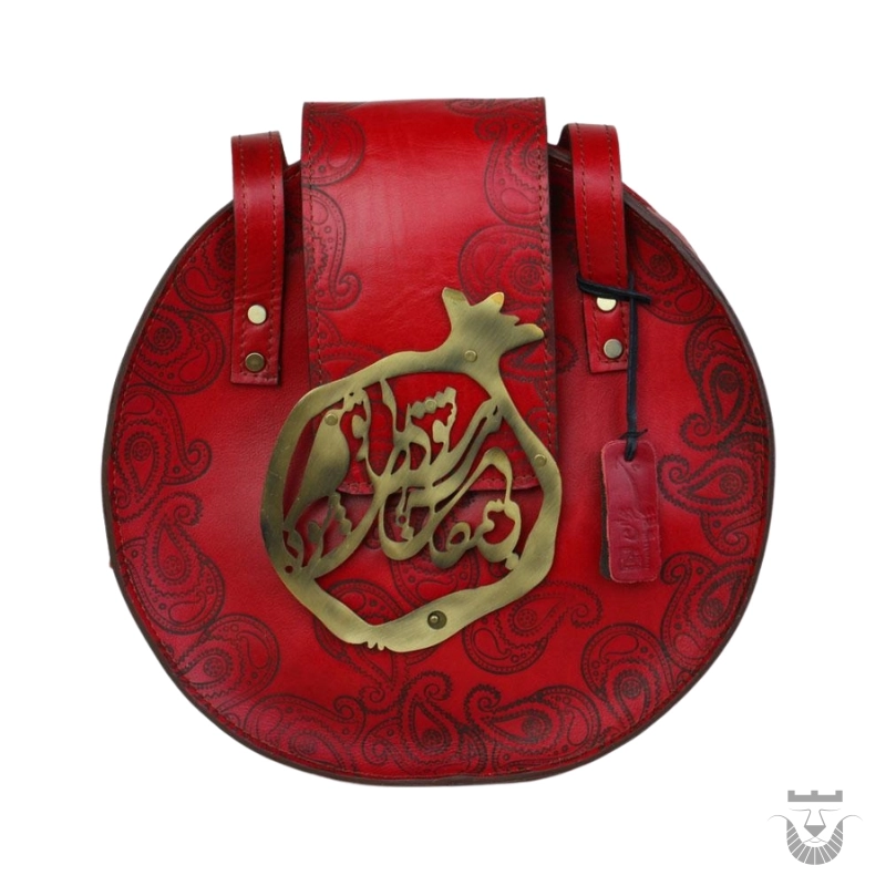 Gorgeous Persian Pomegranate Leather Bag