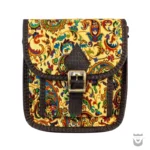 Yellow & Brown Yazd Termeh Bag Golsa Model