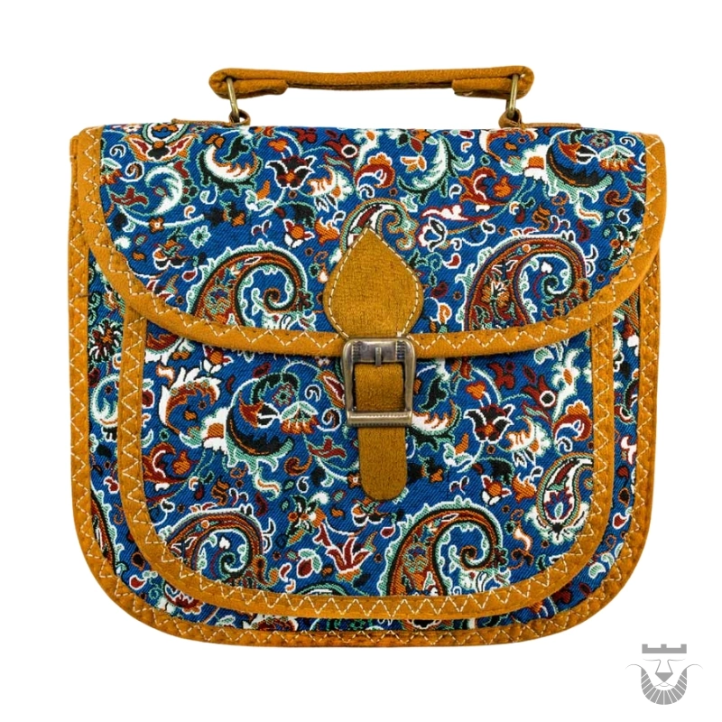 Unique Persian Blue Termeh Bag
