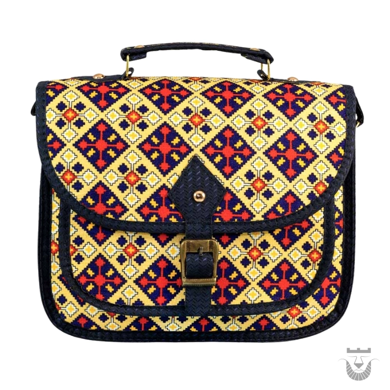 Persian Velvet Bag: Maral Model with Gilim Pattern