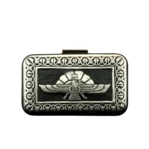 Gorgeous Persian Clutch Bag: Faravahar Engraved