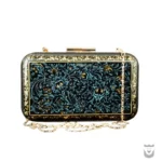 Elegant Persian Hand-Painted Clutch