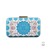 Turquoise Minakari Clutch Bag
