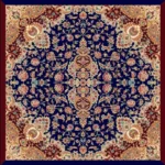 Elegant Floral Pattern Persian Scarf