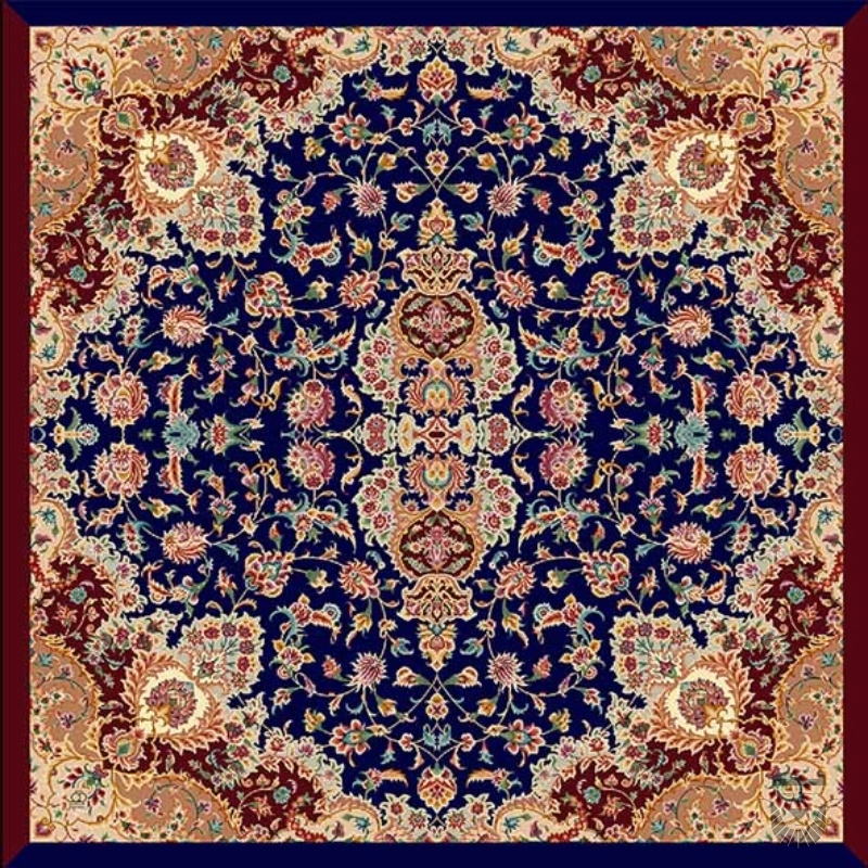 Elegant Floral Pattern Persian Scarf