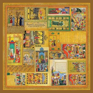 Shahnameh-Inspired Persian Scarf