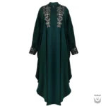 Stunning Women's Green Persian Abaya (Free Size)