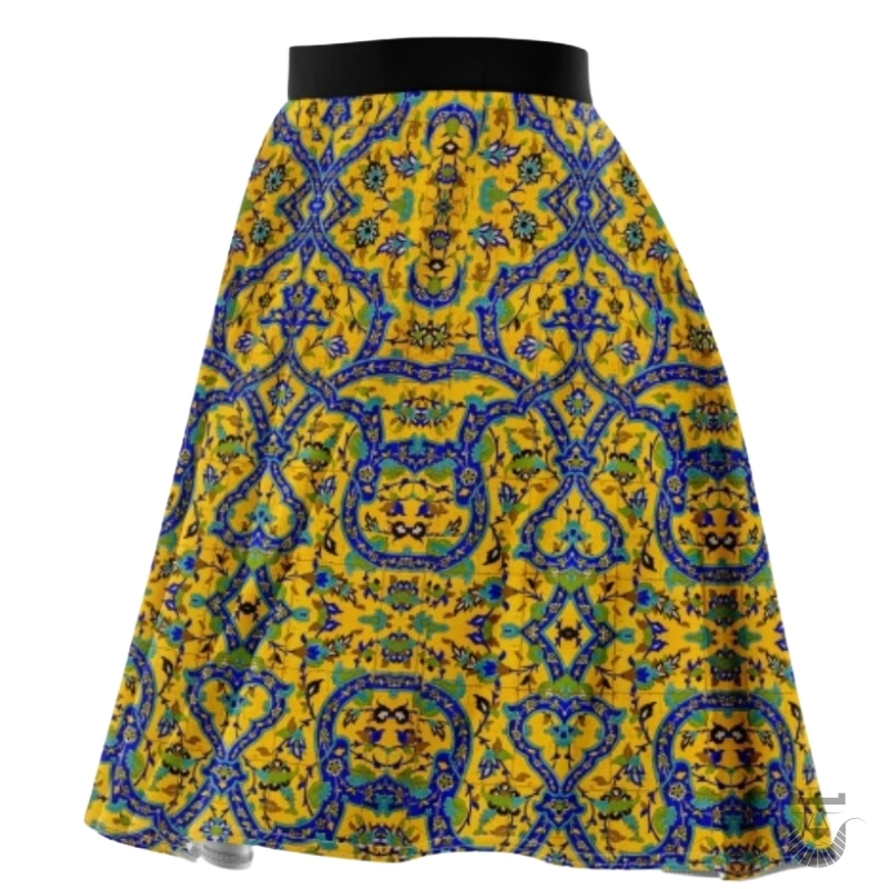 Exquisite Tile Design Persian Skirt (Free Size)