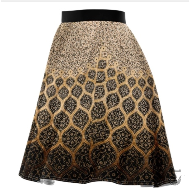Unique Iranian Skirt with Brick Pattern (Free Size)