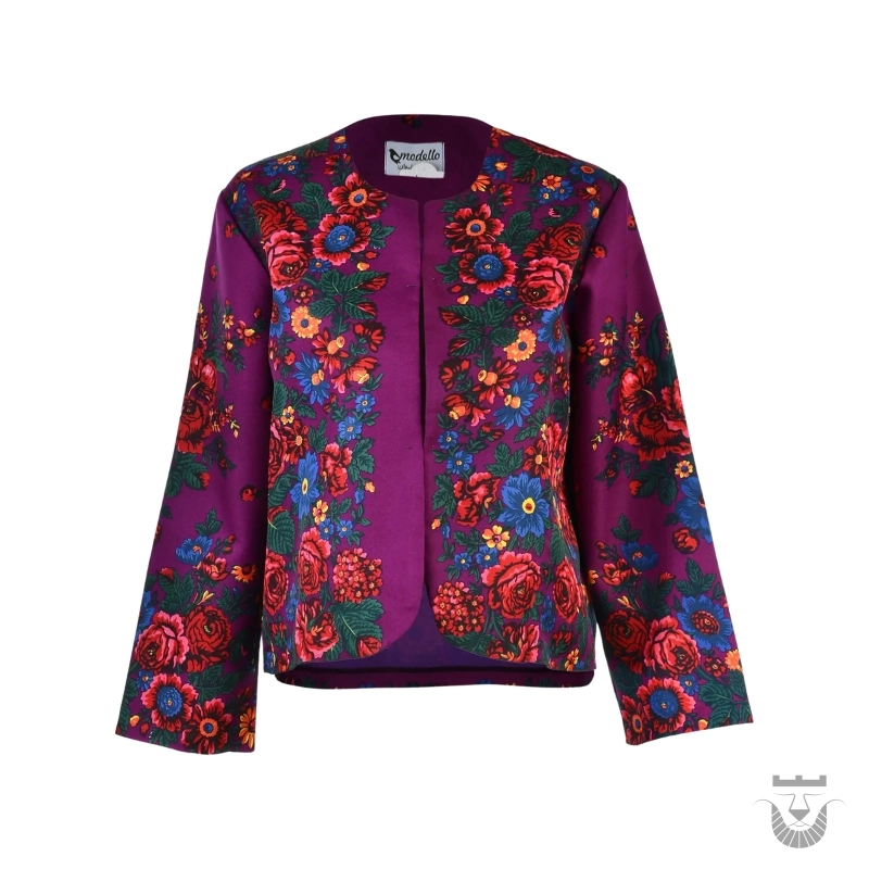 Beautiful Floral Persian Coat for Her (Free Size)