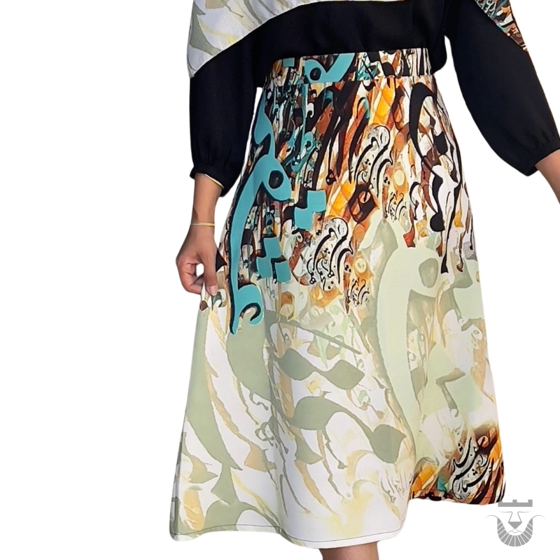 Persian Skirt with My Love Design (Free Size)