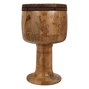 Persian Pyrographed Tombak: Helmi Masterpiece