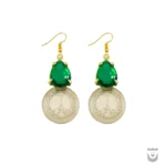 Pahlavi Coin-Inspired Women's Earrings