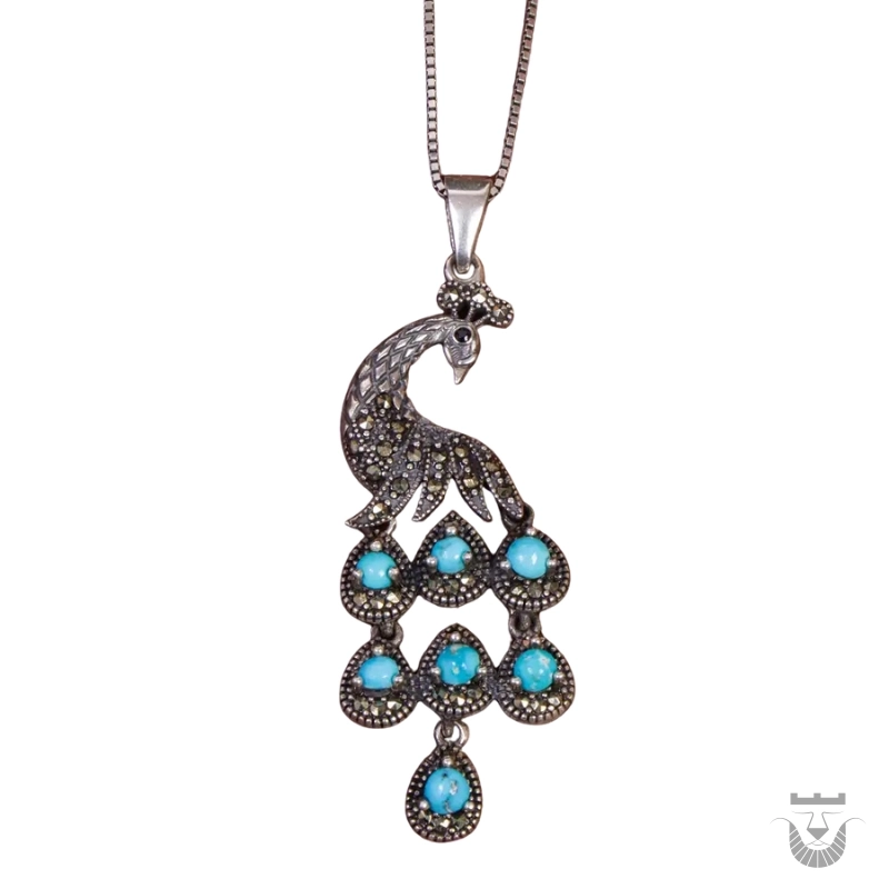 Exceptional Women's Turquoise Persian Necklace