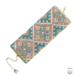 Iranian Bracelet: Baluchi Women's Needlework Orange Blossom Design