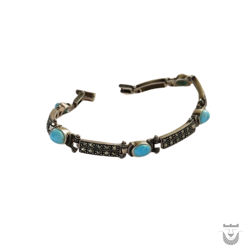 Luxurious Persian Bracelet with Neyshabur Turquoise