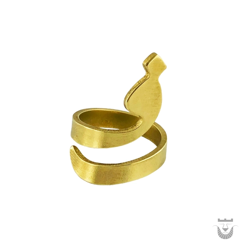 Persian Handmade Ring: Iranian Alphabet "F"