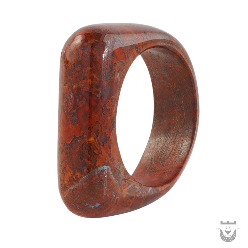 Unique Red Jasper Persian Stone Ring