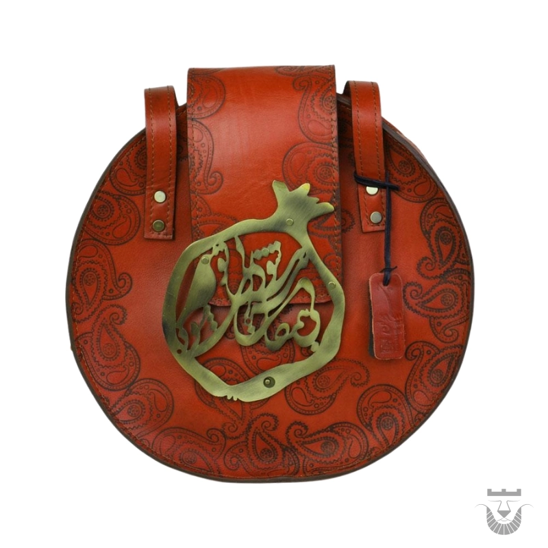 Gorgeous Persian Pomegranate Leather Bag