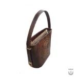 Beautiful Iranian Tote Leather Bag: Termeh Design