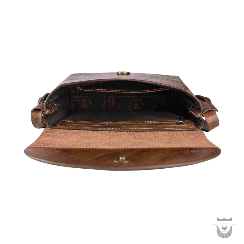 Persian Poetry Leather Shoulder Bag