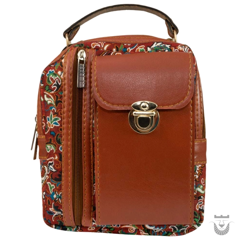 Red Iranian Termeh Bag: Sogol Design