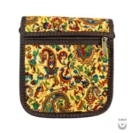 Yellow & Brown Yazd Termeh Bag Golsa Model