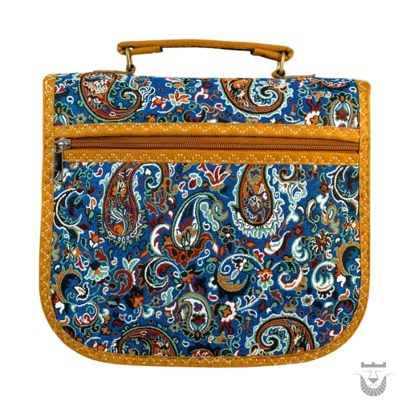Unique Persian Blue Termeh Bag