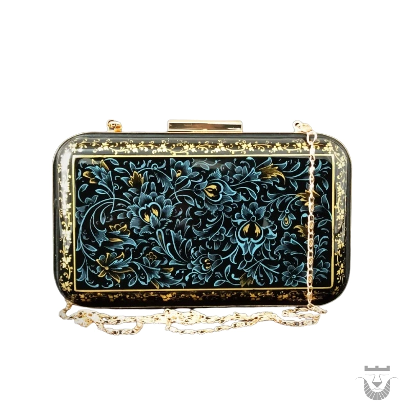 Elegant Persian Hand-Painted Clutch