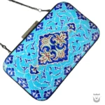 Persian Minakari Clutch Bag: Tile Design