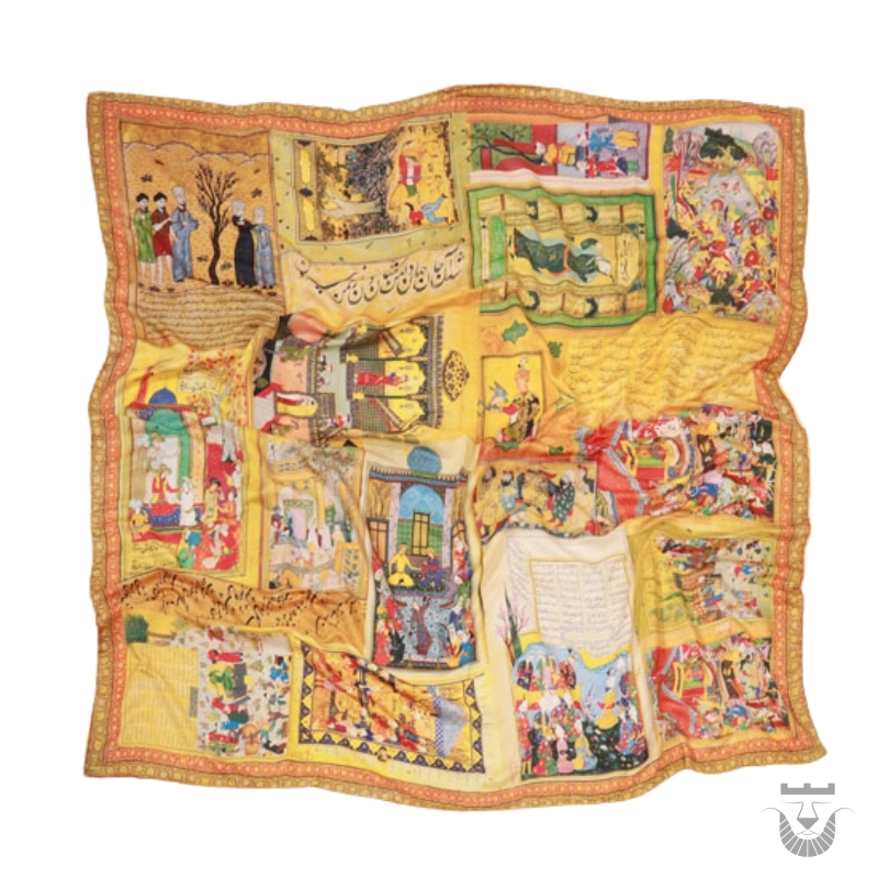 Shahnameh-Inspired Persian Scarf