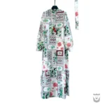 Comfy Persian Rose and Palm Tree Manto