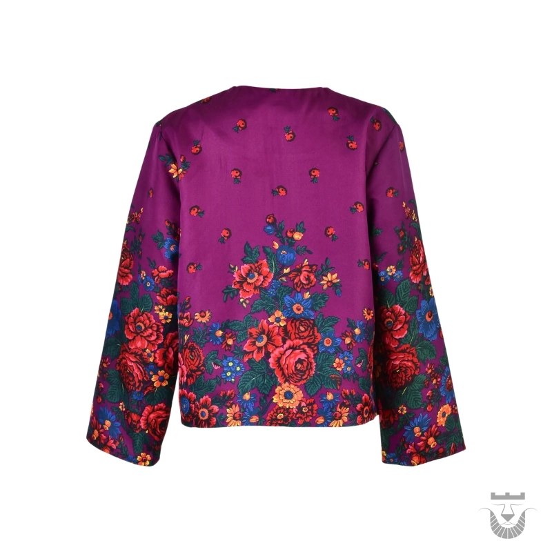 Beautiful Floral Persian Coat for Her (Free Size)