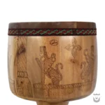 Persian Pyrographed Tombak: Helmi Masterpiece