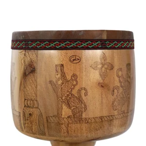 Persian Pyrographed Tombak: Helmi Masterpiece