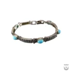 Luxurious Persian Bracelet with Neyshabur Turquoise