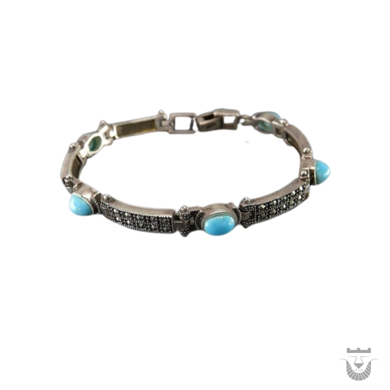 Luxurious Persian Bracelet with Neyshabur Turquoise