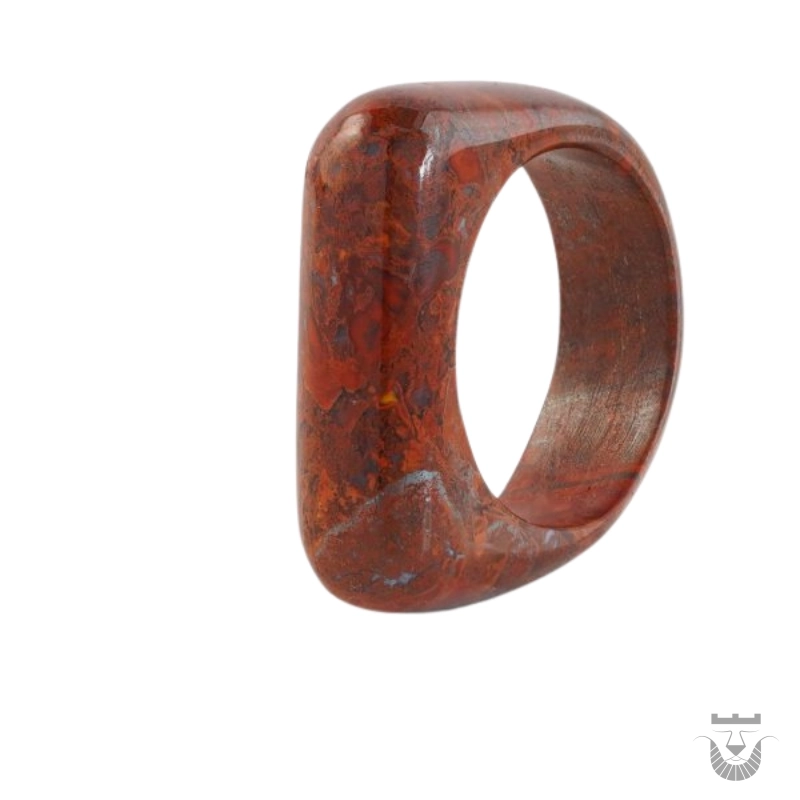 Unique Red Jasper Persian Stone Ring