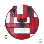 Elegant Persian Round Handmade Leather Bag