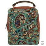Green Iranian Termeh Bag: Sogol Design