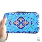 Persian Minakari Clutch Bag: Tile Design