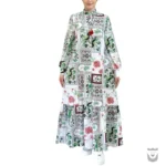 Comfy Persian Rose and Palm Tree Manto