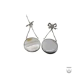 Vintage-Inspired Silver Pearl Persian Earrings