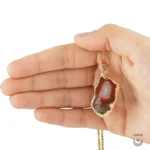 Authentic Red Carnelian Gemstone Persian Necklace