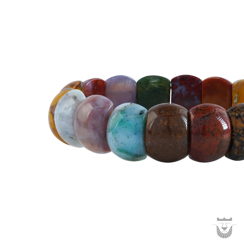 Exquisite Persian Stone Bracelet: Agate Dendrite