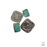 Handmade Persian Earring: Beautiful Traditional Nishaburi Turquoise Silver